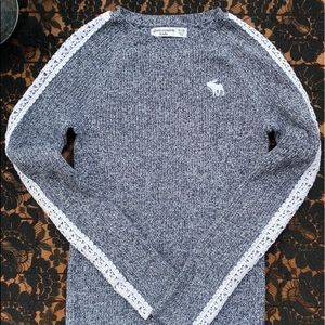 Abercrombie Kids girls 11/12 navy sweater